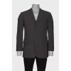 Men's gray classic jacket