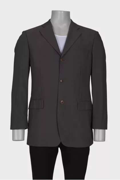 Men's gray classic jacket