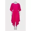 Fuchsia ruffled dress with tag