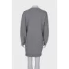 Sweatshirt dress with brand logo