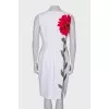 White dress with print