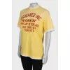 Yellow t-shirt with slogan