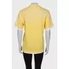 Yellow t-shirt with slogan