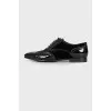 Men's oxfords in velor and leather