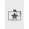 Clutch bag with glitter
