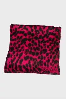 Scarf in animal print