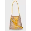 Animal print leather bag