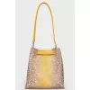 Animal print leather bag