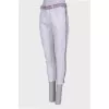 White jeans with embroidery