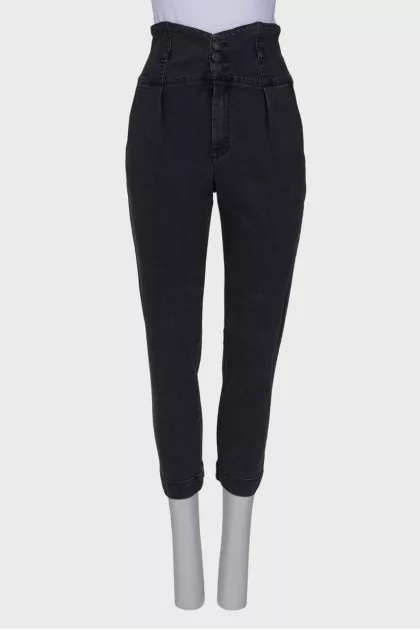 Charcoal high rise jeans