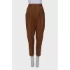 Woolen brown trousers