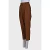 Woolen brown trousers