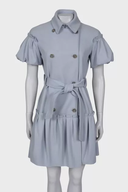 Draped wool dress