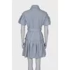 Draped wool dress