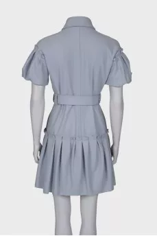 Draped wool dress