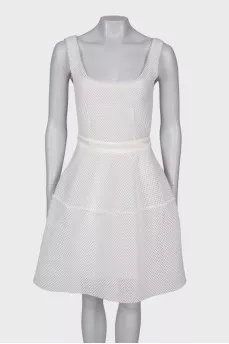 White mesh dress
