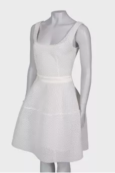 White mesh dress