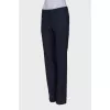 Navy blue low rise trousers