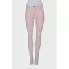 White striped jeans with tag