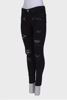 Washed effect jeans