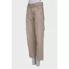 Beige waist jeans