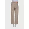 Beige waist jeans