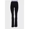 Washed flared jeans