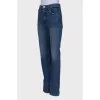 Navy blue flared jeans