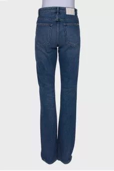 Navy blue flared jeans