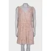 Pink dress with ruffles