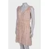 Pink dress with ruffles