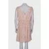 Pink dress with ruffles