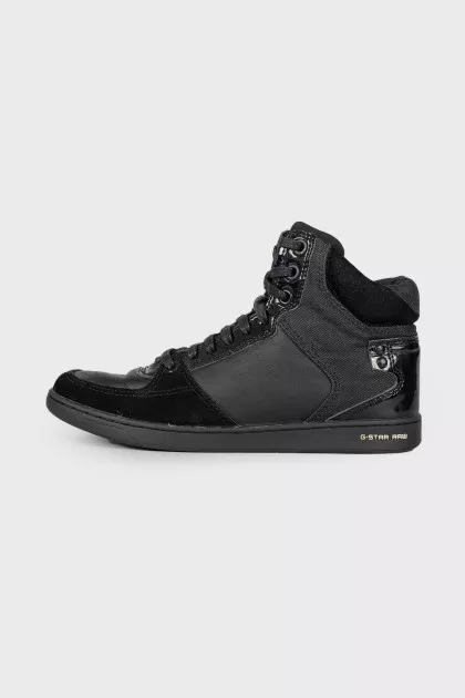 Black combo sneakers