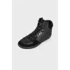 Black combo sneakers