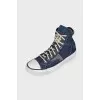 Textile dark blue sneakers