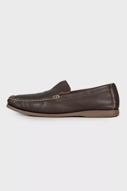 Men's dark brown moccasins