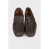 Men's dark brown moccasins