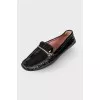Patent leather moccasins