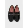 Patent leather moccasins