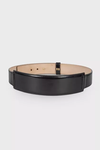 Patent leather belt