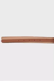 Two tone leather belt
