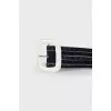 Dark blue perforated belt