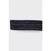 Dark blue perforated belt