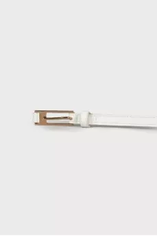 White belt with gold hardware