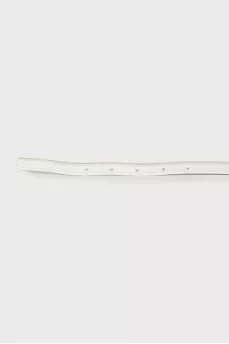 White belt with gold hardware