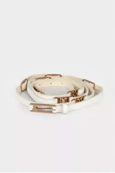 White belt with gold hardware