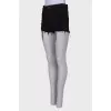 Black ripped effect shorts