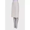 White straight skirt