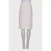 White straight skirt