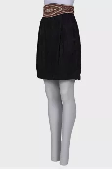 Black skirt with tag